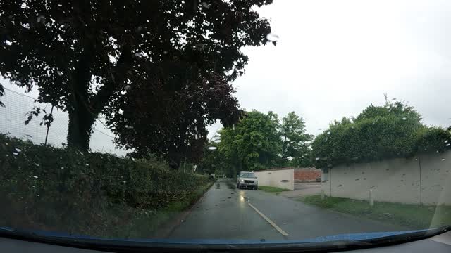 Driving to a petrol station. East Grinstead . Speedlapse. GoPro