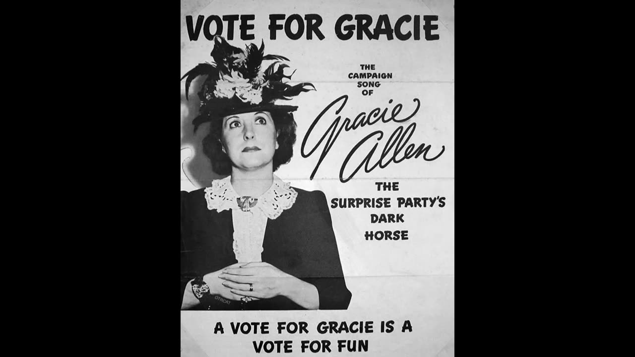 Jack Benny. March 3, 1940/ Fibber Mcgee & Molly. March 5, 1940. (Gracie Allen For President)