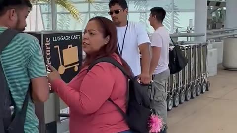 San Diego airport - NGO workers didn’t want to be filmed as they