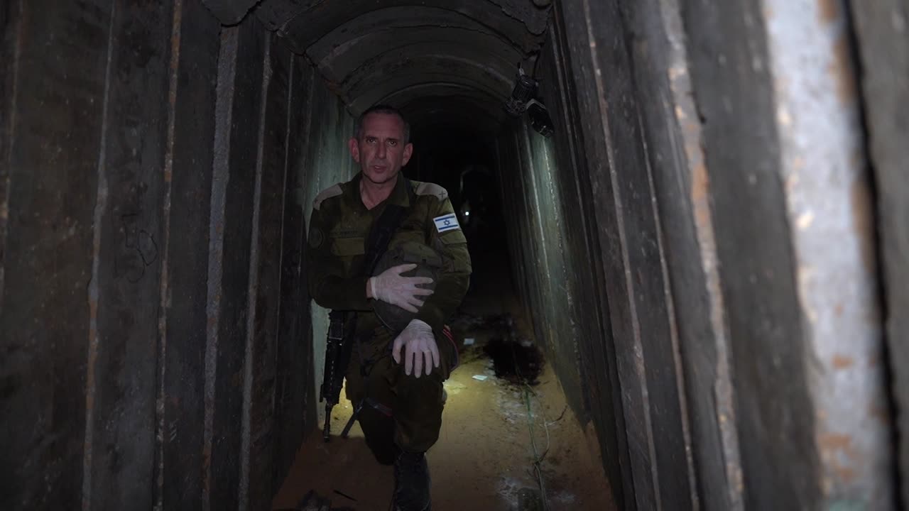 IDF: Attached is the footage of the tunnel where the six hostages Carmel Gat,