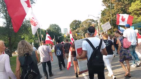 Toronto WorldWide Freedom Rally, September 17, 2022 - Returning to Queen's Park