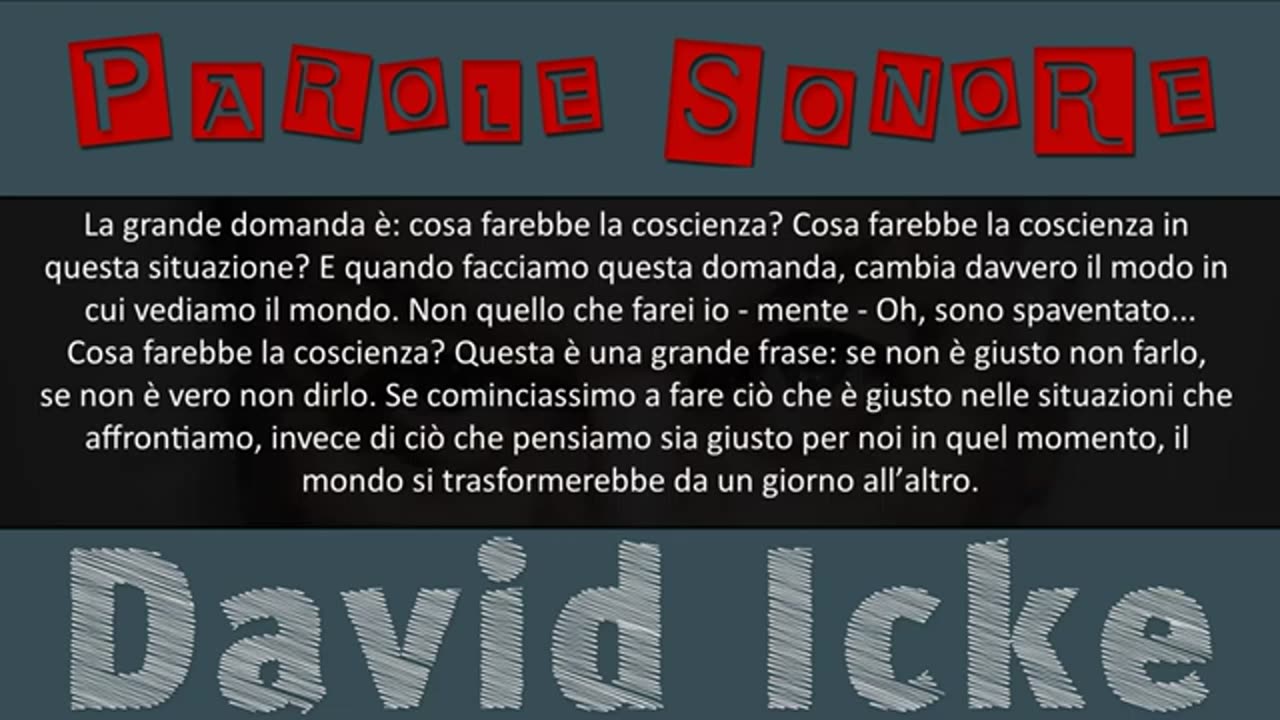 Siamo noi col nostro consenso che sosteniamo i vertici della Piramide"..