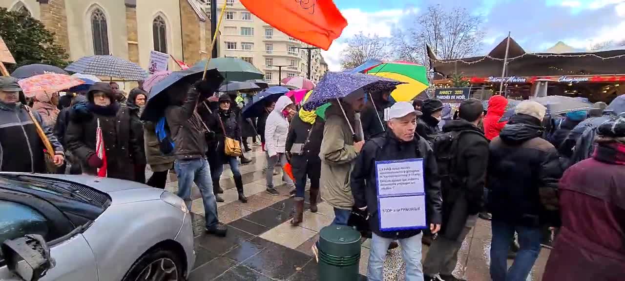 Manifestation Annecy le 04 12 2021