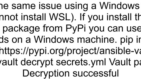 Install Ansible Windows Machine