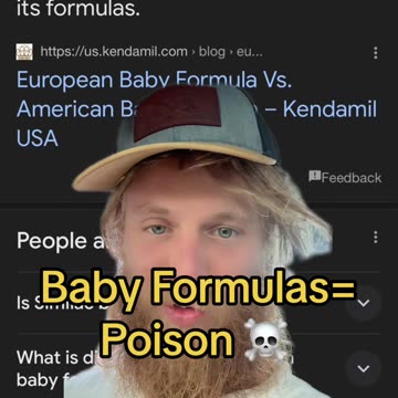Baby Formulas are Poison!