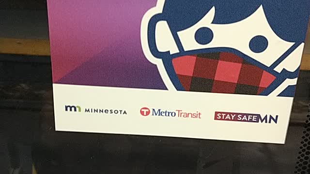 Metro Transit Mask Up Signs