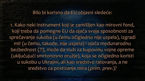 EU budžetska kriza? Evropski "mirovni" fond iz koga se kupuju projektili, tenkovi, municija...