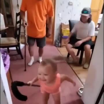 Baby Ask grandfather