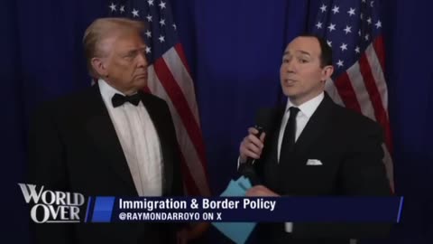 Raymond Arroyo interview of President Trump at the Al Smith Dinner