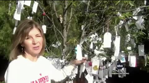 California Christmas tree decorated with handwritten wishes l WNT.