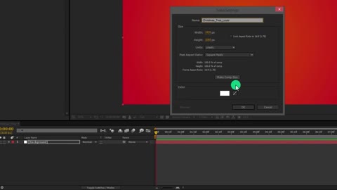 The process of using AE to make a Christmas tree