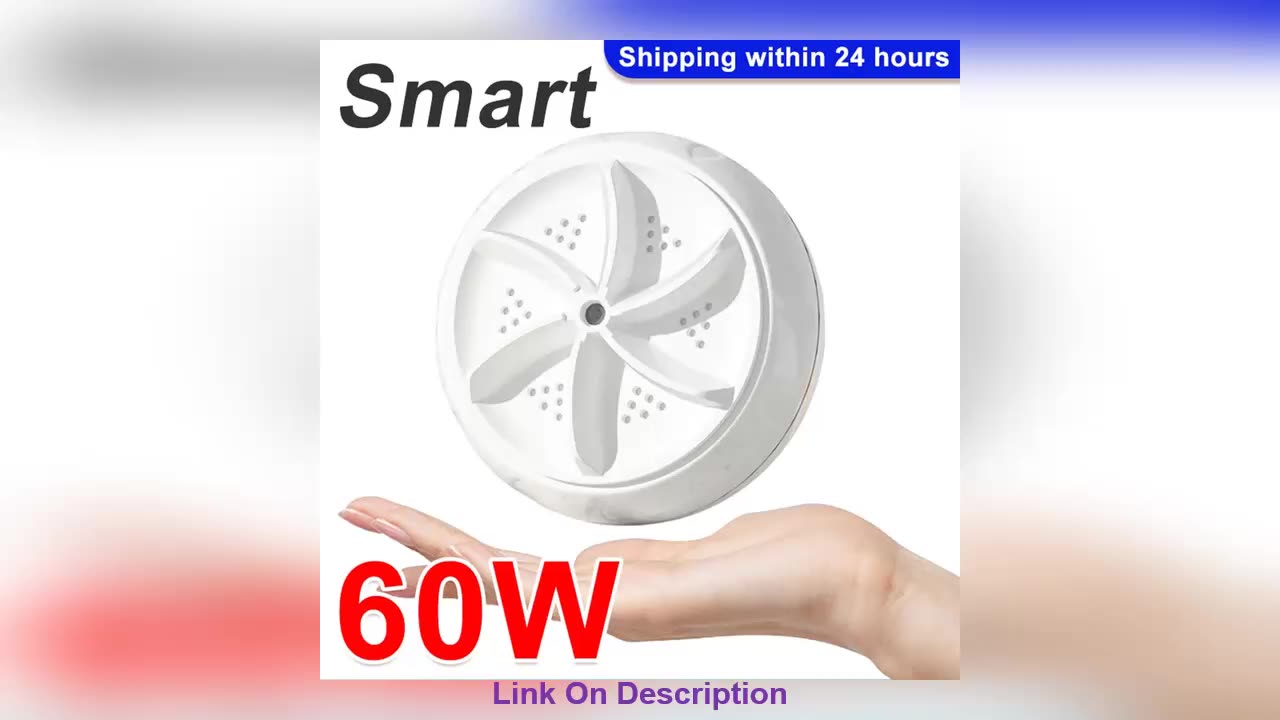 Top 60W Portable Turbo Washing Machine Hight Power M