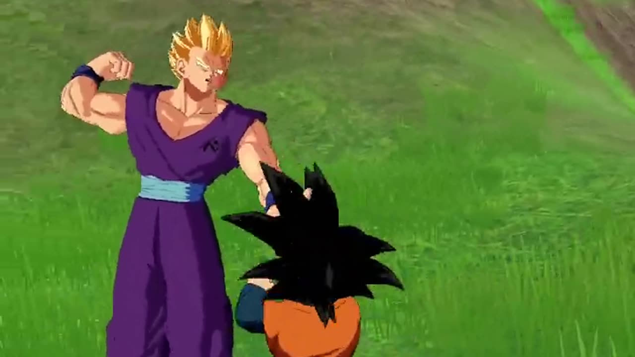 Analysis of the animation and visual effects of Goten's transformation