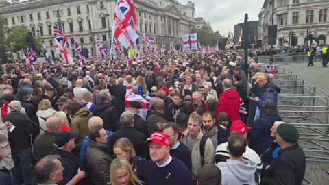 Thousands attend Tommy Robinson protest in London