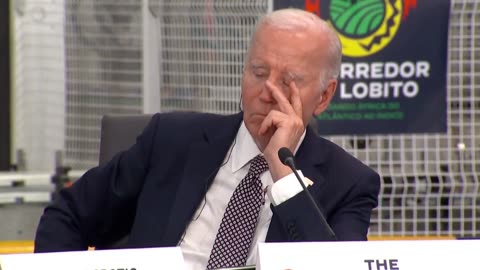 High quality video of Biden's nap during his meeting with world leaders in Africa.