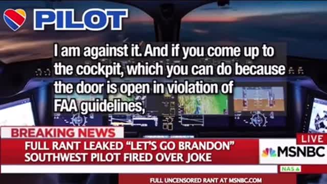 Pilot goes on comical rant