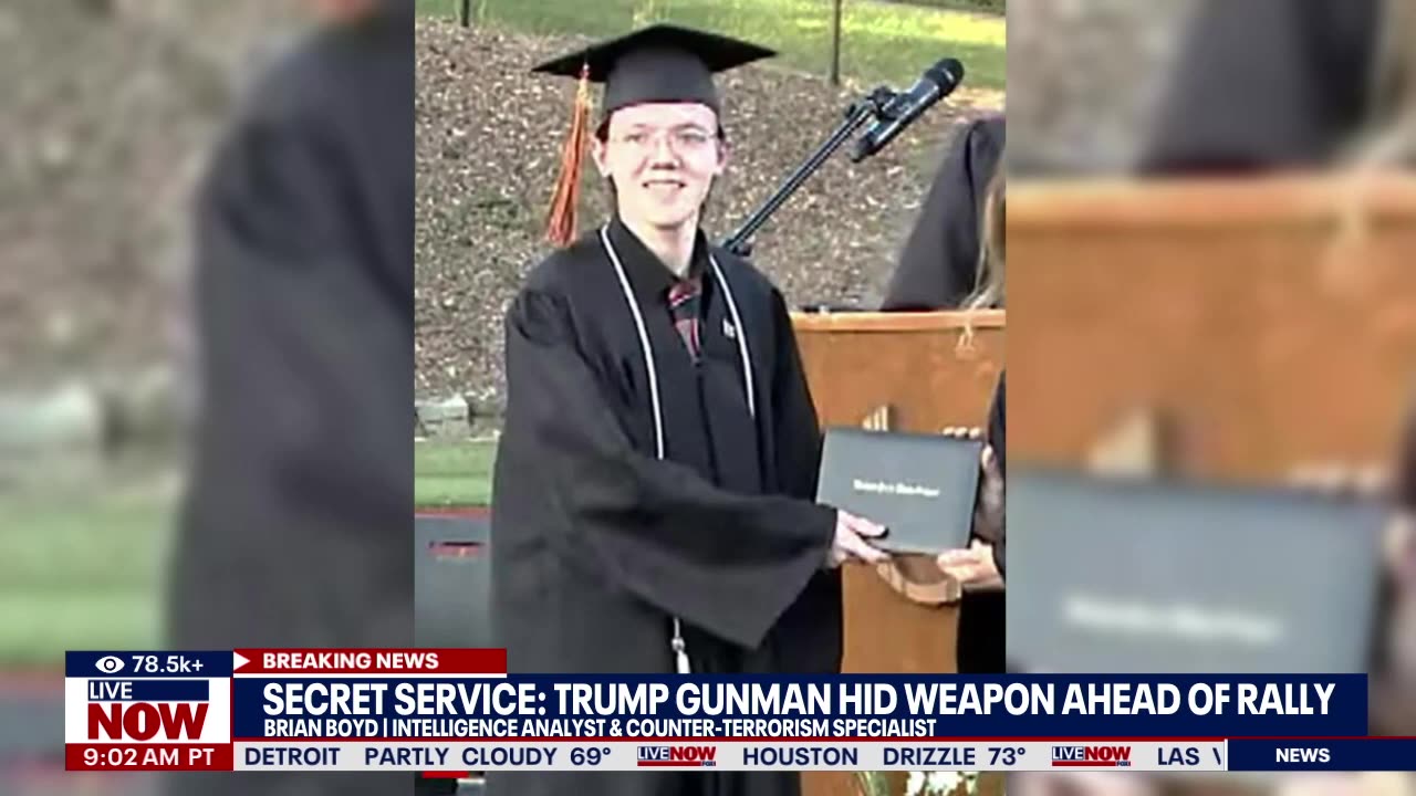 BREAKING Secret Service reveals Trump shooter hid weapon ahead of rally