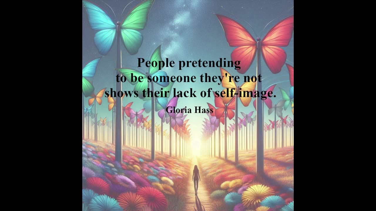 People Pretending to be Someone They Are Not Quote by Gloria Hass