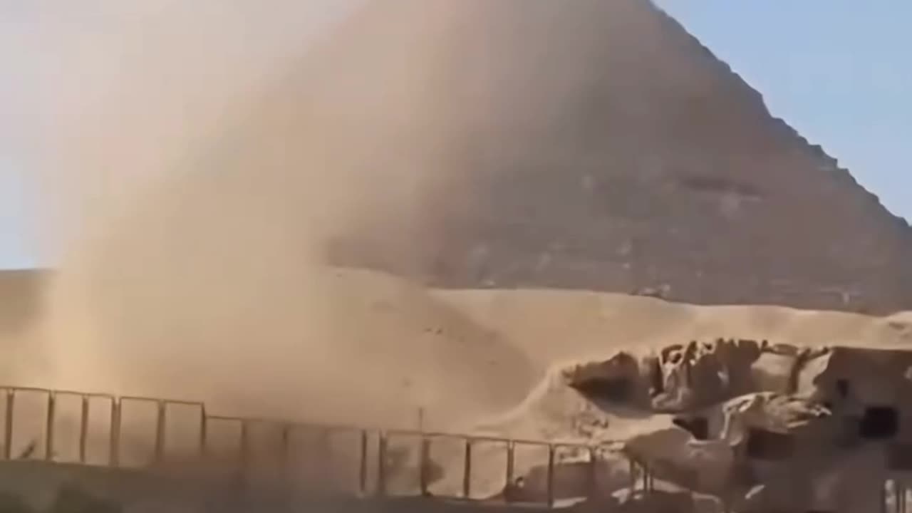 Beautiful Synchronicity... 9.11.2024 🌪️ Tornado at the Pyramids in Egypt!! 🌪️