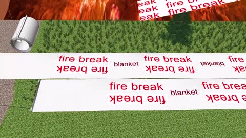 Fire break blanket