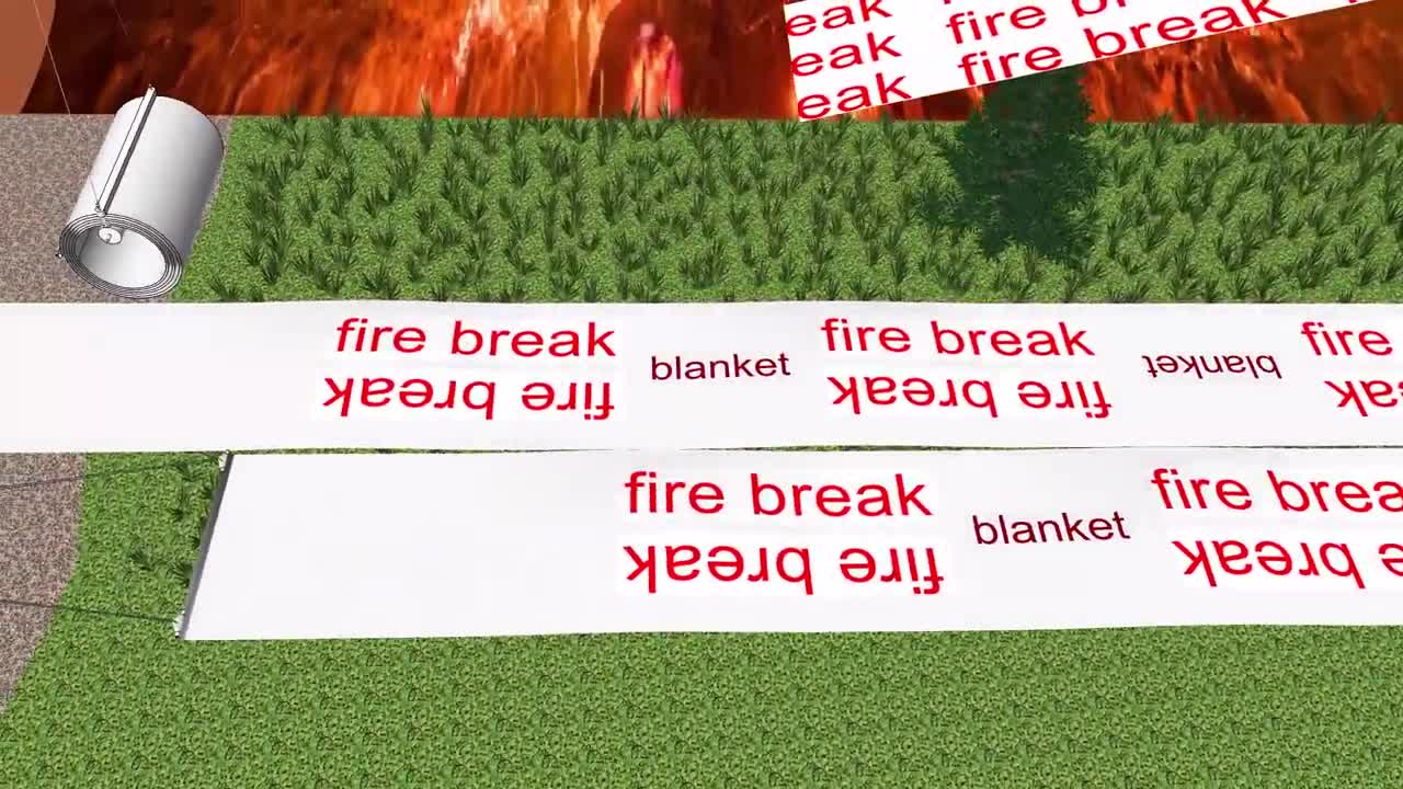 Fire break blanket