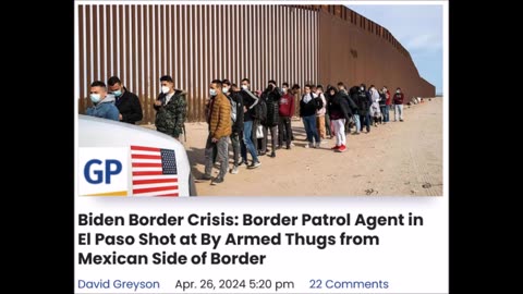 Now border patrol agent getting shot
