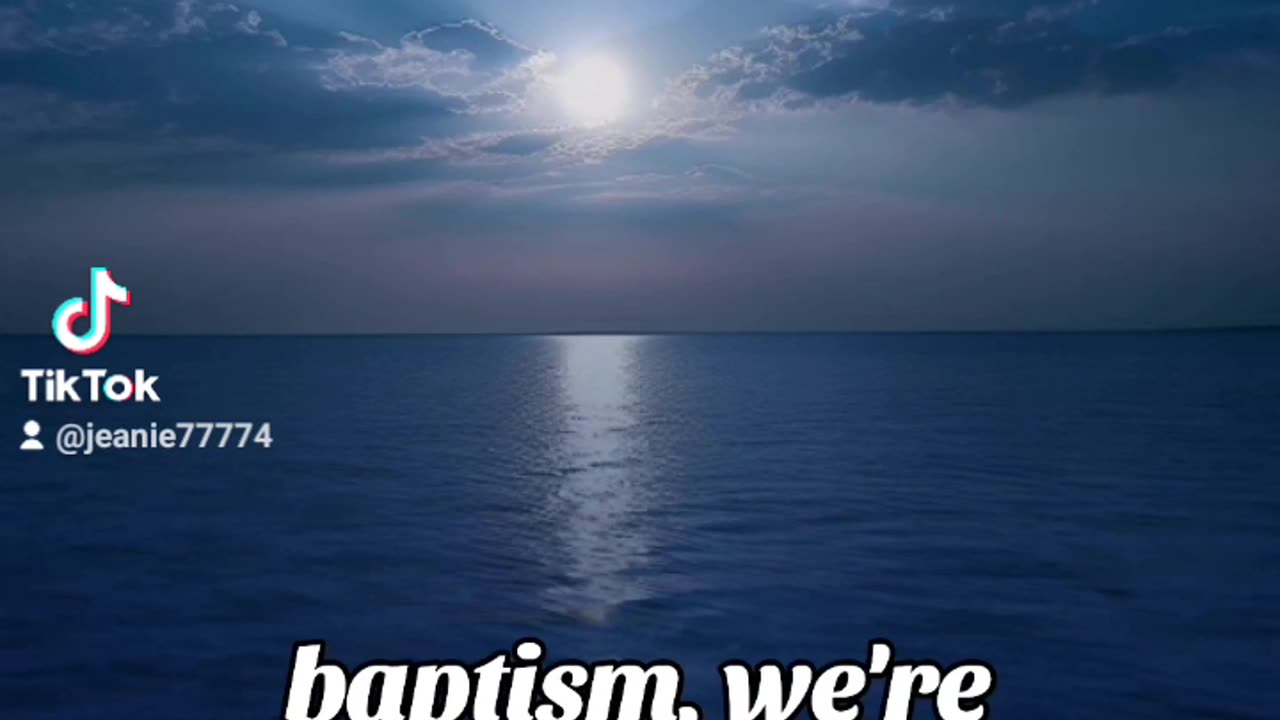 The importance of baptism