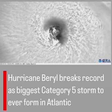 Hurricane Beryl breaks record