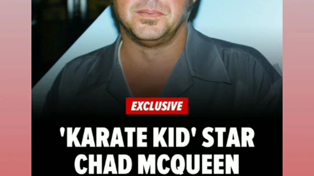 We deeply saddned of passing of karate kid chad McQueen rip to him 9/14/24 🙏🕊