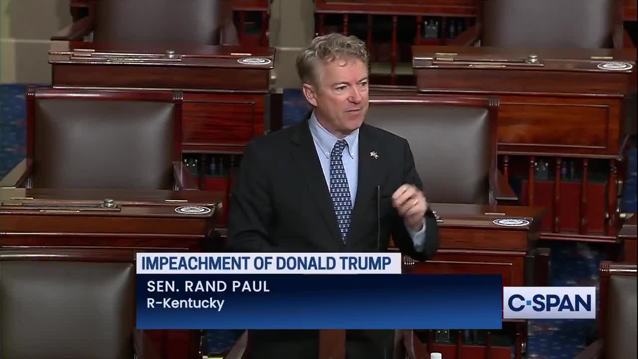 Rand Paul: Impeachment is Designed to Further Divide the Country