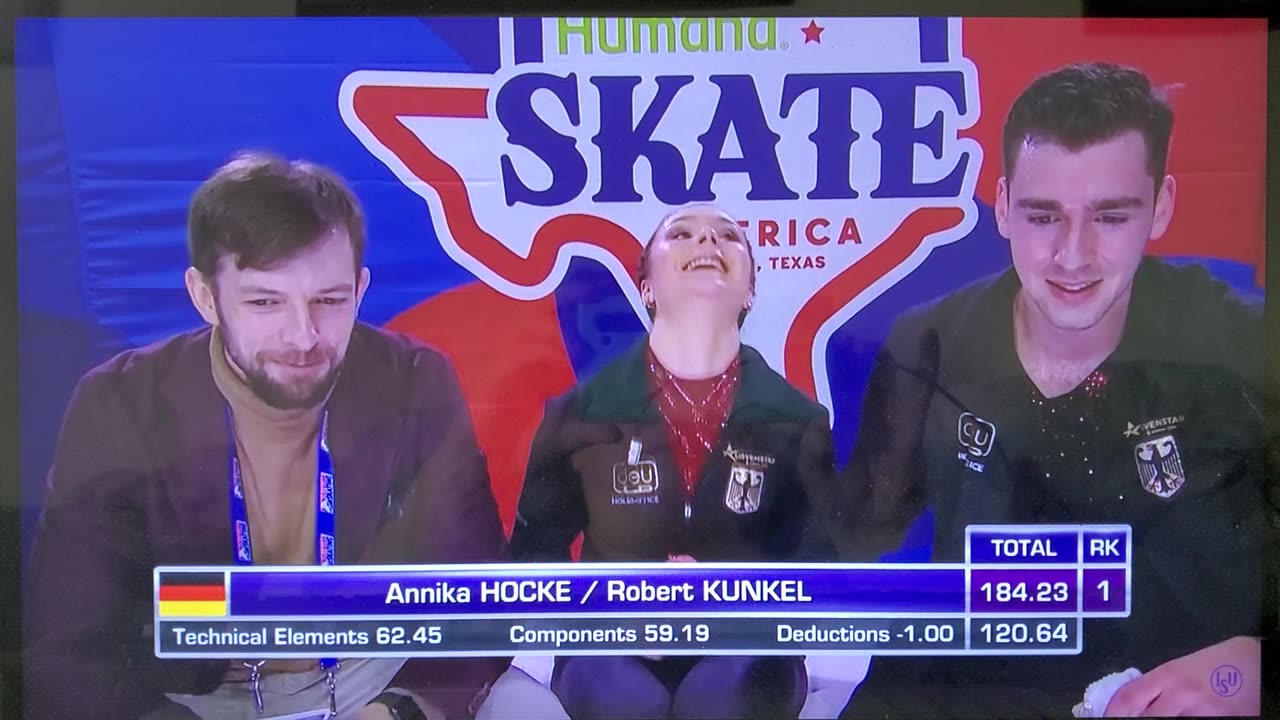 2023 Skate America Hocke/Kunkel FS Reaction