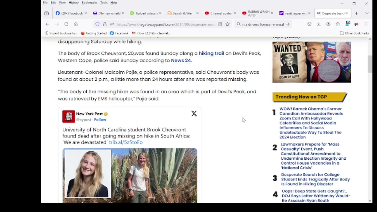 Desperate Search for College Student Ends Tragically After Body Is Found in Hiking Disaster