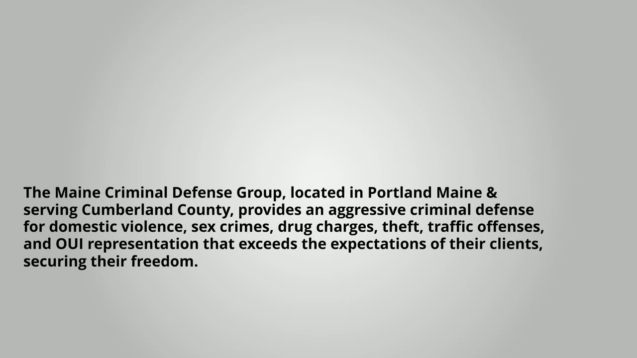 Maine Criminal Defense Attorneys