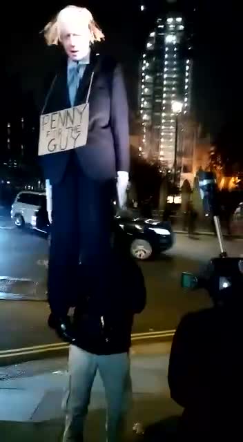 Boris Johnson Effigy - November 5, 2021