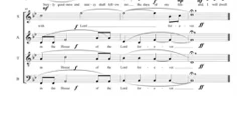 Psalm 23 :: 1-6 Transcription for SATB (2020) -David Jefferson-