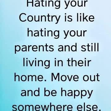 HATING YOUR COUNTRY??