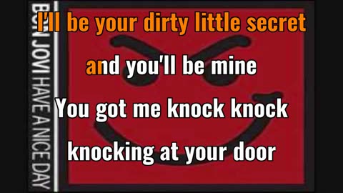 Bon Jovi - Dirty Little Secret {knock knock knockin karaoke}