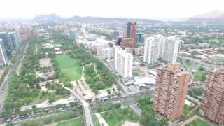 Aerial View at Araucano Park in Santiago, Chile