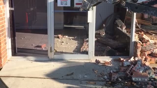 Friend With Excavator Opens Door