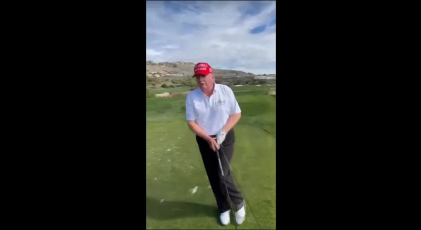 Trump loves golf