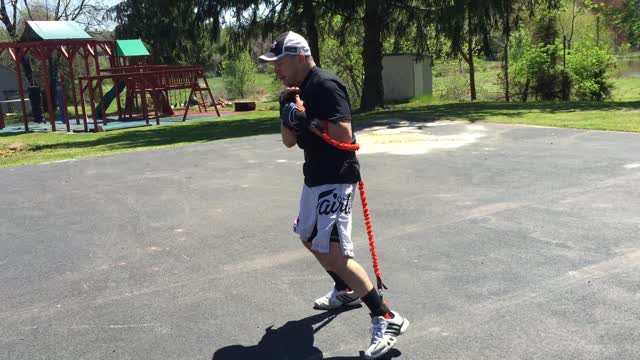 shadow boxing flow with restraining bands