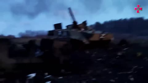 A column of enemy equipment has been destroyed! The occupier cannot hide