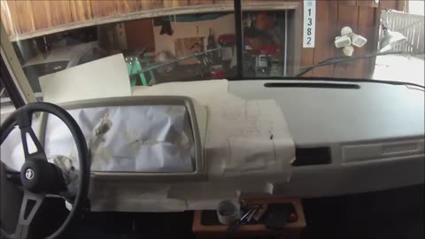 Working on the motorhome dash