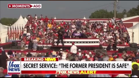 Trump injured after Shots fired at Rally.