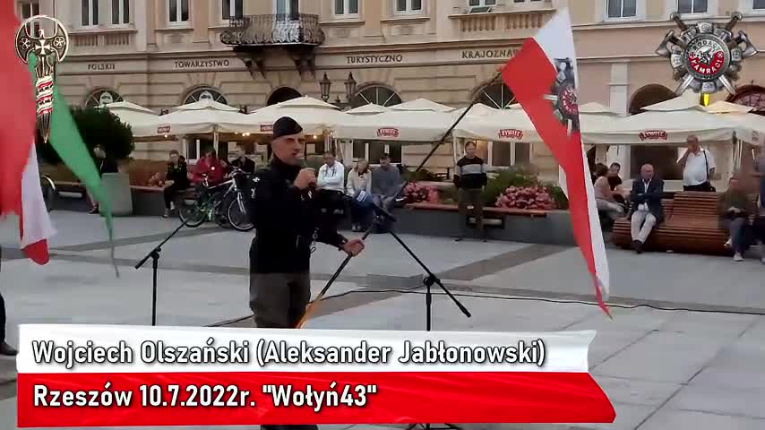 Marcin Osadowski, Wojciech Olszański Aleksander Jabłonowski Rzeszów 10 7 2022 Wołyń43 Marsz Pamięci.