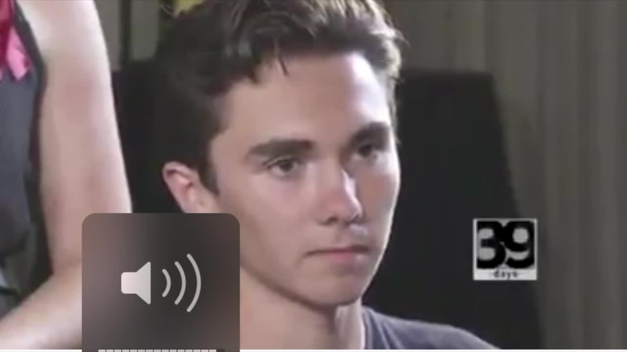 David Hogg admitting not being at school during mass shooting