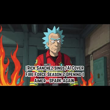 [Rick Sanchez sings/AI Cover] Fire Force Season 2 Opening 1 Aimer - SPARK-AGAIN