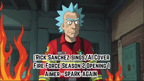 [Rick Sanchez sings/AI Cover] Fire Force Season 2 Opening 1 Aimer - SPARK-AGAIN