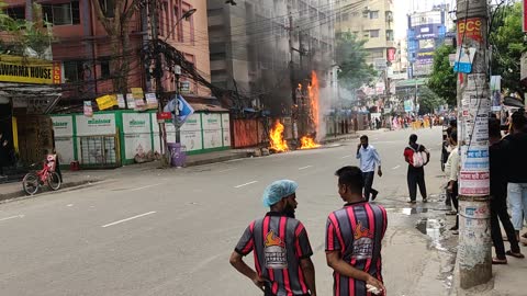 Short circuit caused fire Dhaka Bangladesh