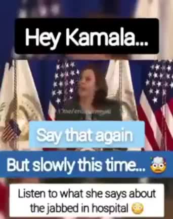 Kamala Harris - says everyone who has been in hospital & has died from Covid has been vaccinated